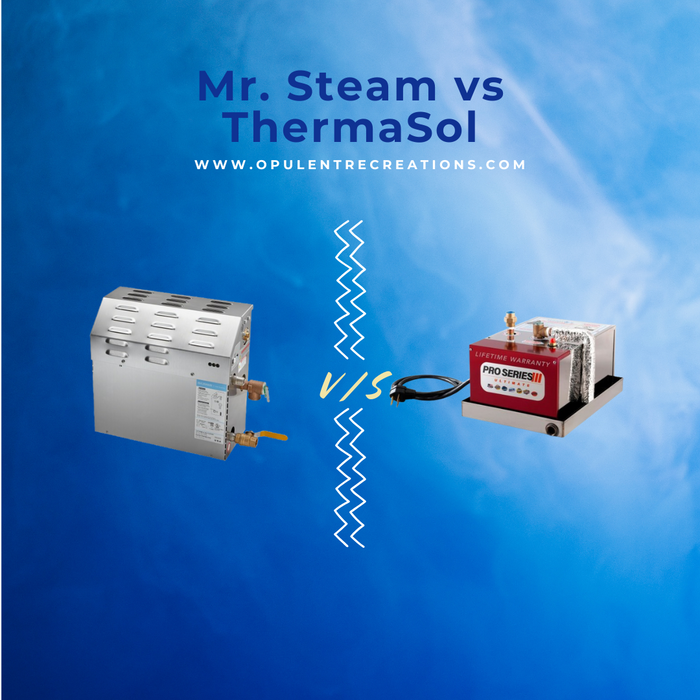 Side-by-side comparison Mr. Steam vs ThermaSol steam units