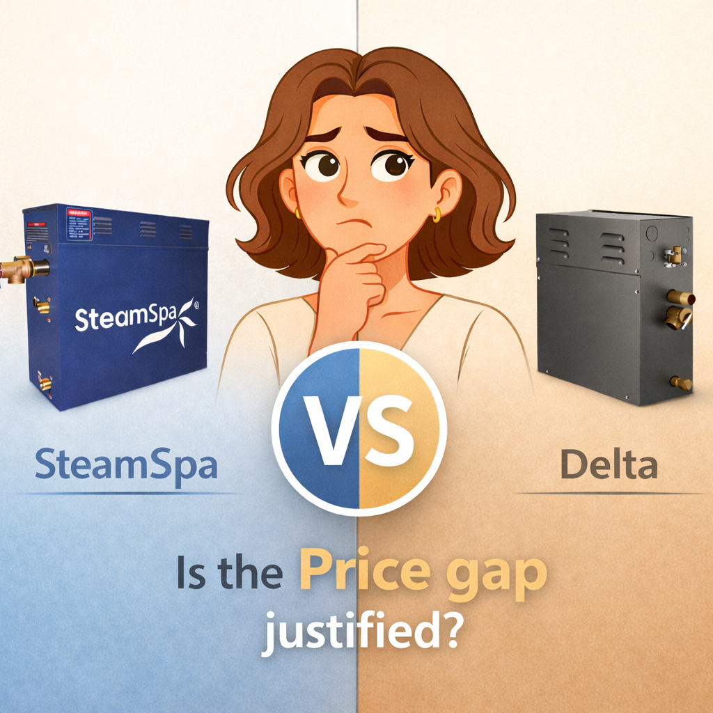 SteamSpa vs Delta Steamist Steam Generator — Is the Price Gap Actually Justified?