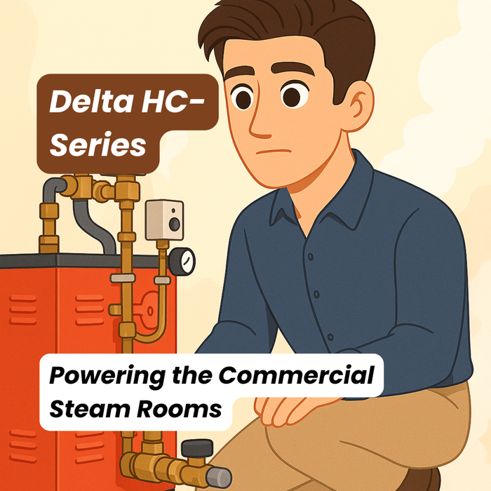 Delta Steamist HC-Series Commercial Steam Shower Generator in Operation - by Opulent Recreations