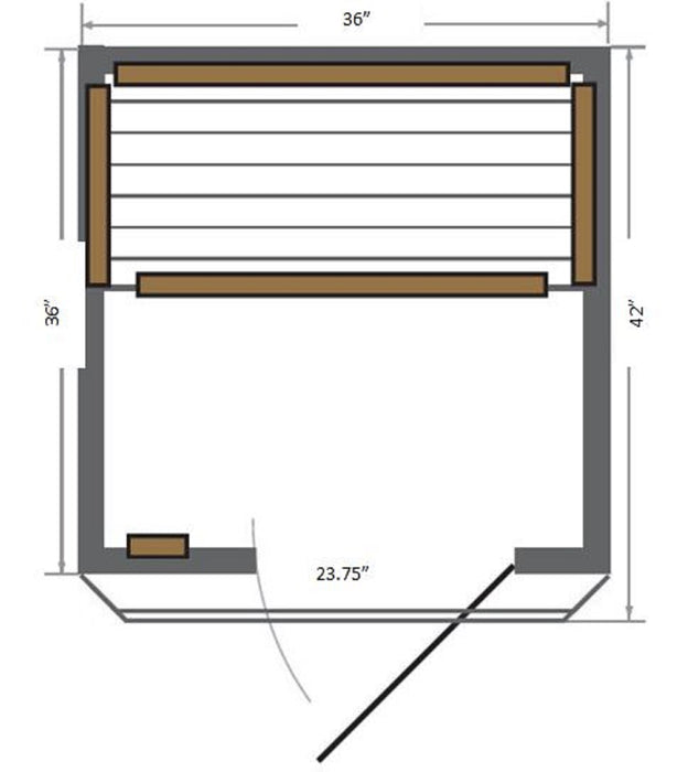 Sunray Sedona 1-Person Indoor Infrared Sauna