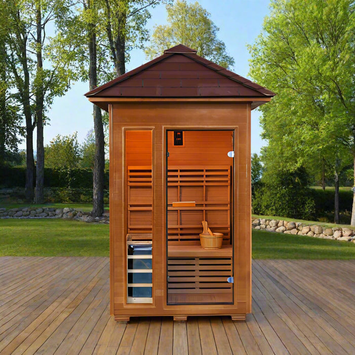 SunRay Bristow 2-Person Outdoor Traditional Sauna with Window