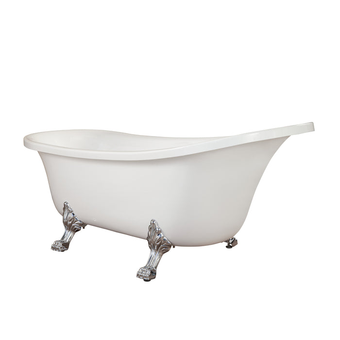 Altair Geneva Clawfoot Soaking Acrylic Bathtub