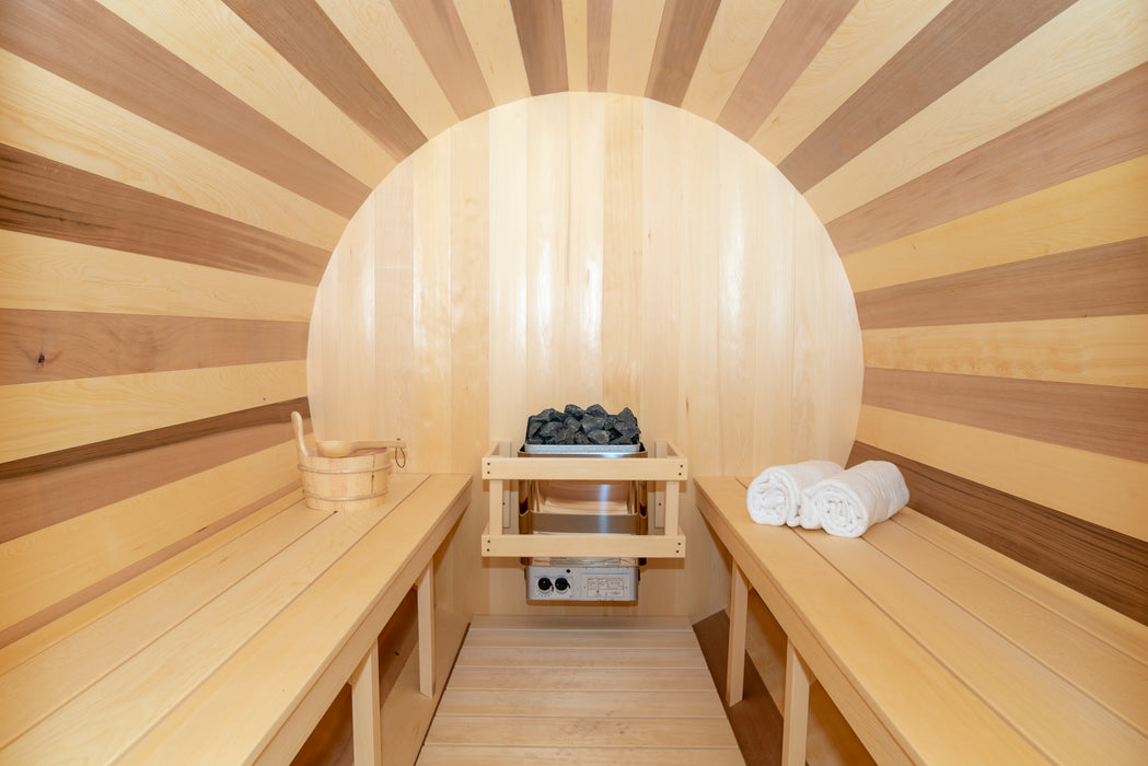 Canadian Timber Collection Tranquility Barrel Sauna by Dundalk Leisurecraft