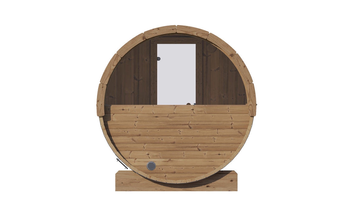 SaunaLife Ergo Series Barrel Sauna with Rear Window