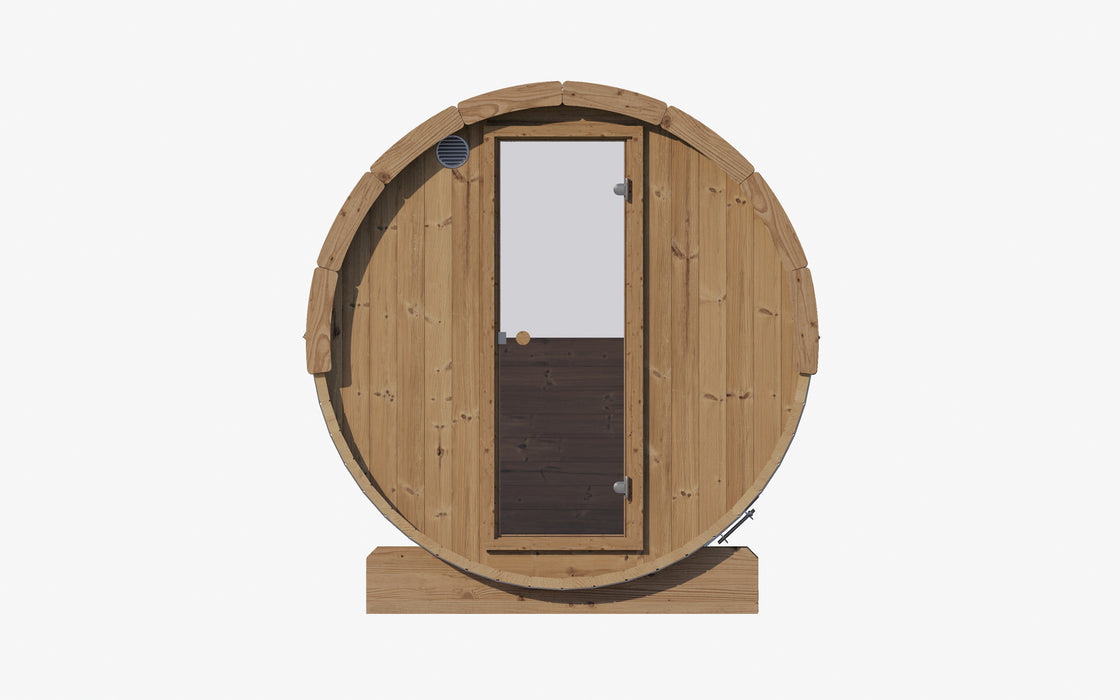 SaunaLife Ergo Series Barrel Sauna with Rear Window