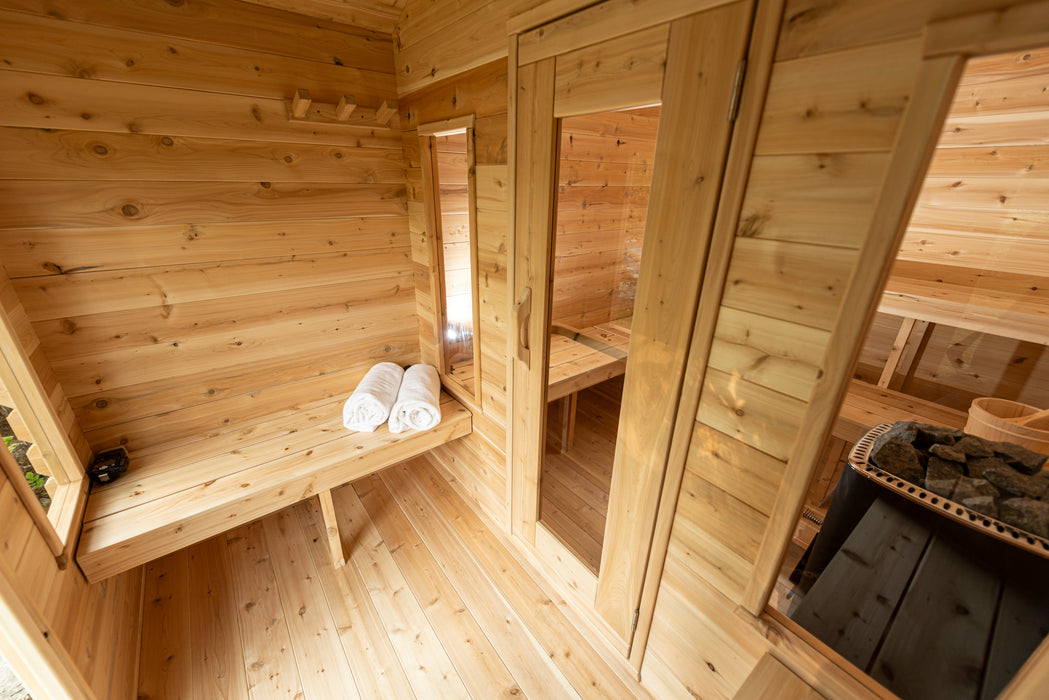 Canadian Timber Collection Georgian Cabin Sauna (with Changeroom) by Dundalk Leisurecraft