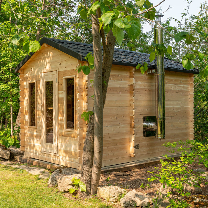 Canadian Timber Collection Georgian Cabin Sauna (with Changeroom) by Dundalk Leisurecraft