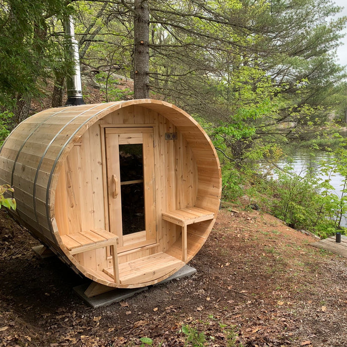 Canadian Timber Collection Serenity Barrel Sauna by Dundalk Leisurecraft