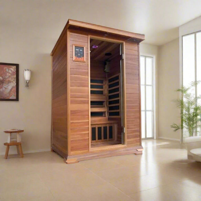 SunRay Sierra 2-Person Indoor Infrared Sauna with Carbon Heaters