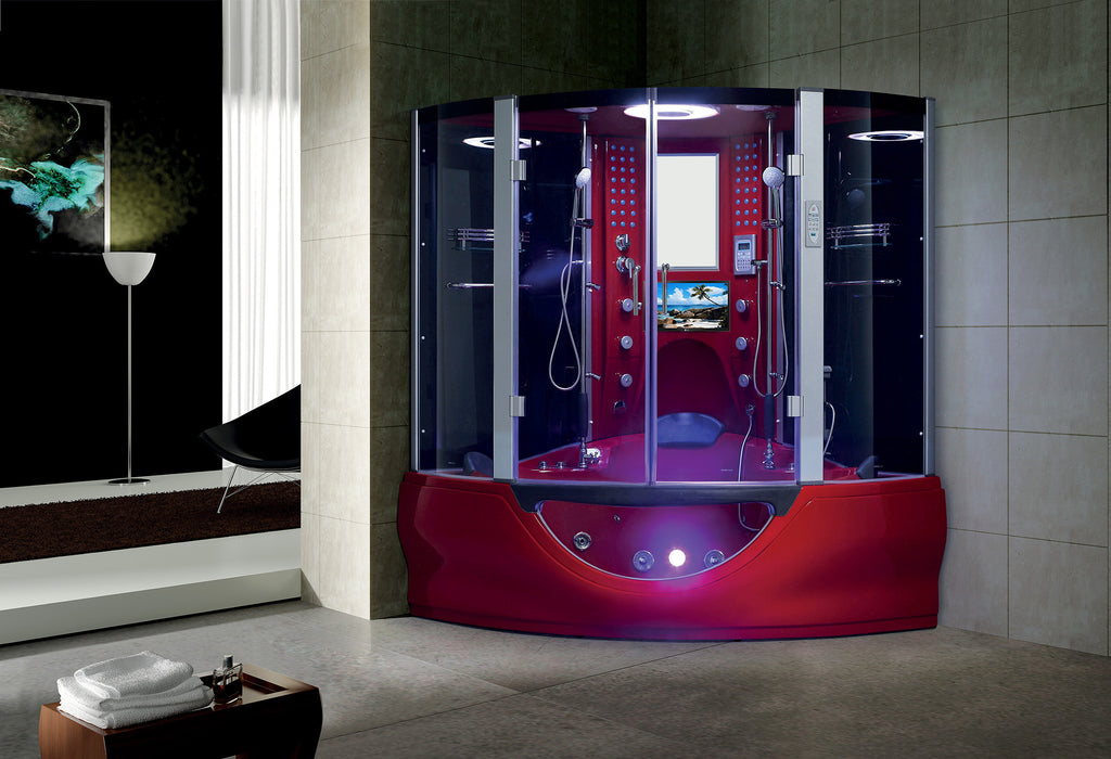 Maya Bath Superior Combination Steam Shower With Jetted Tub