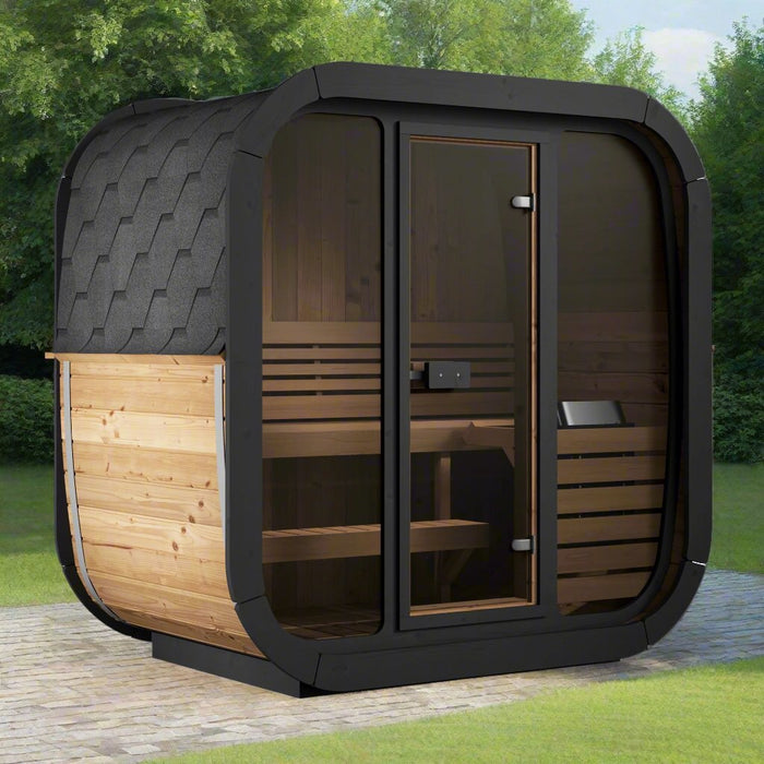 SaunaLife Model Cube-Series Outdoor Home Sauna Kit