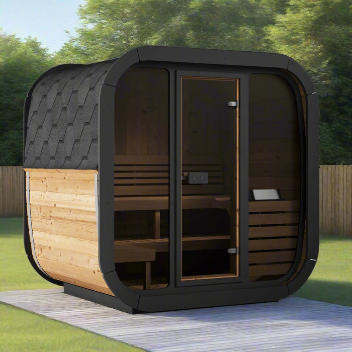 SaunaLife Model Cube-Series Outdoor Home Sauna Kit