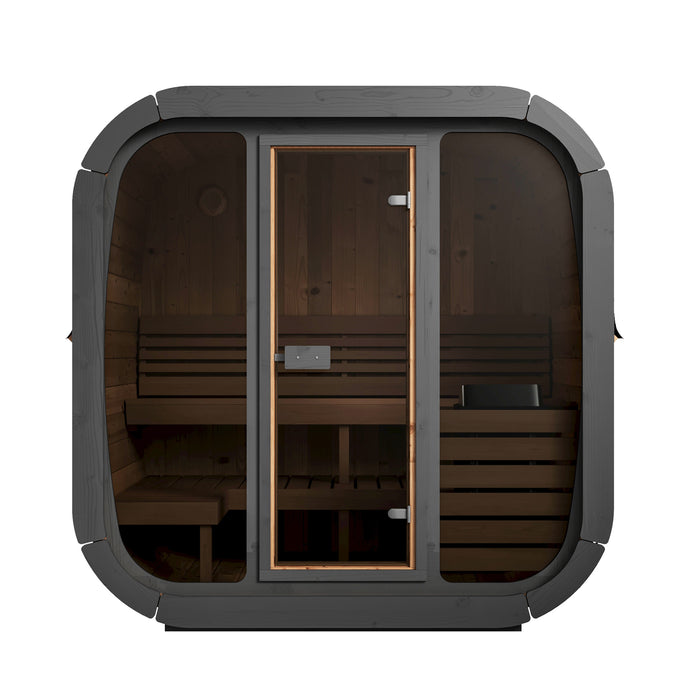 SaunaLife Model Cube-Series Outdoor Home Sauna Kit