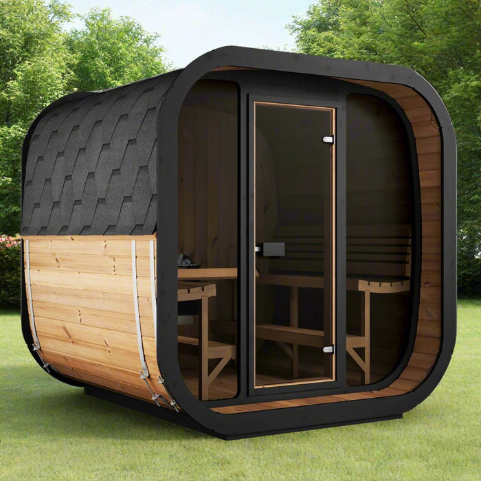 SaunaLife Model Cube-Series Outdoor Home Sauna Kit