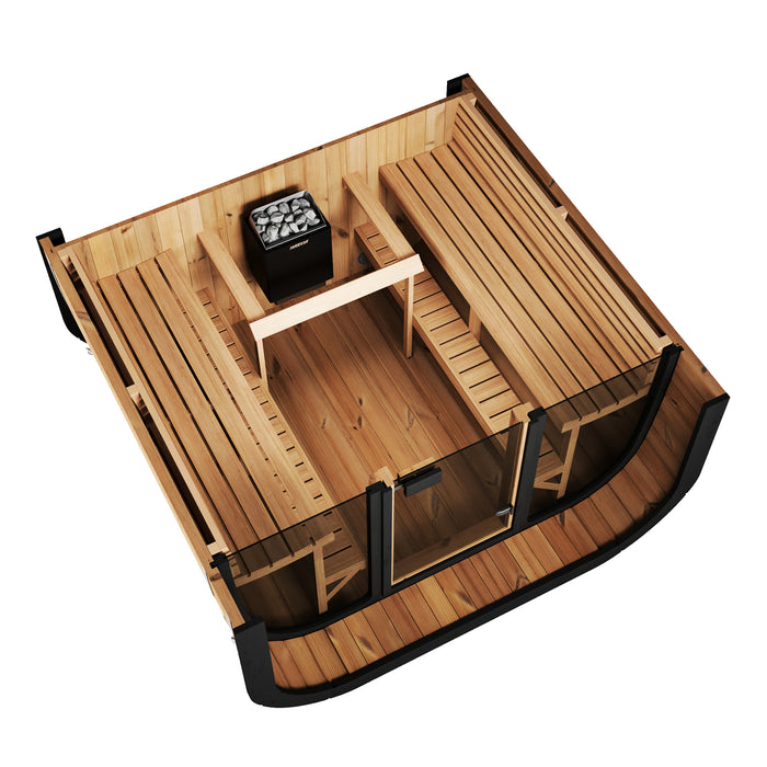 SaunaLife Model Cube-Series Outdoor Home Sauna Kit