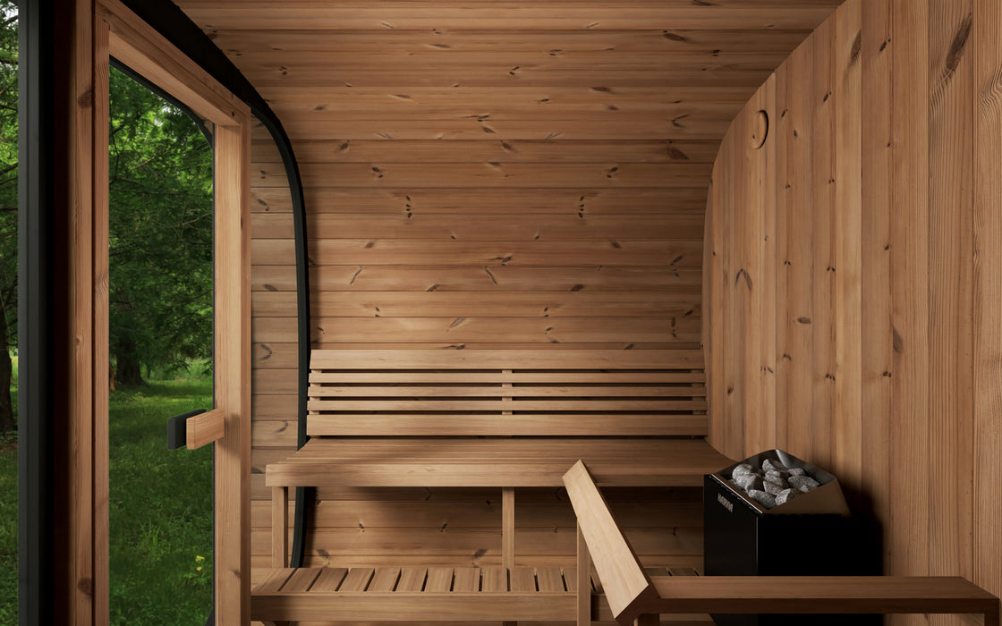 SaunaLife Model Cube-Series Outdoor Home Sauna Kit