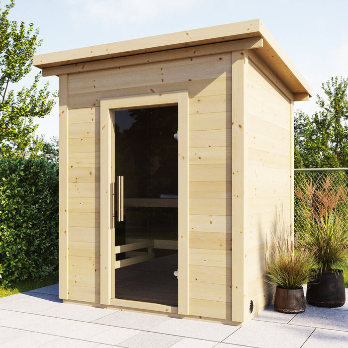 SaunaLife Garden Series Model G2 Outdoor Home Sauna DIY Kit